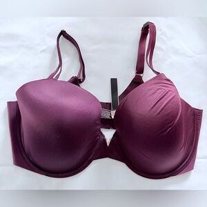 NWT Victoria’s Secret Women’s Lined Perfect Coverage Plum Adjustable Bra Sz 38D